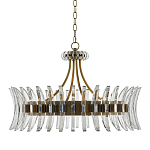 Люстра круглая с прозрачными элементами в форме полумесяца Crescent варинант исполнения - 2 | Loft Concept в Санкт-петербурге