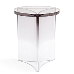 Стол журнальный круглый Acrylic Аether Smoke варинант исполнения - 3 | Loft Concept в Санкт-петербурге