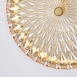 Подвесной светильник с плафоном из рельефного стекла Peony Glass Bronze  варинант исполнения - 6 | Loft Concept в Санкт-петербурге