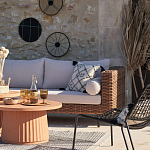 Трехместный садовый диван из плетеного пластика Matteo варинант исполнения - 5 | Loft Concept в Санкт-петербурге