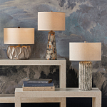 Настольная лампа с каркасом с состаренным эффектом Ancient Column варинант исполнения - 4 | Loft Concept в Санкт-петербурге