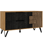 ТВ-тумба с  2-мя ящиками и закрытыми полками Stone Effect варинант исполнения - 2 | Loft Concept в Санкт-петербурге