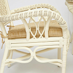 Комплект обеденный из ротанга Eloise grand white варинант исполнения - 4 | Loft Concept в Санкт-петербурге