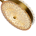  Подвесной светильник с плафонами из рельефного стекла Peony Glass Bronze Two варинант исполнения - 3 | Loft Concept в Санкт-петербурге