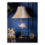 Настольная лампа с абажуром Розовый Фламинго Porcelain Flamingo Lamp варинант исполнения - 5 | Loft Concept в Санкт-петербурге