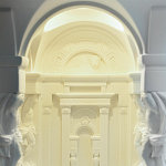 Встраиваемый в стену гипсовый светильник под покраску с колоннами и арками в античном стиле Antiquity Athena варинант исполнения - 11 | Loft Concept в Санкт-петербурге