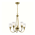 Люстра с прозрачными плафонами из пузырчатого стекла Kichler варинант исполнения - 10 | Loft Concept в Санкт-петербурге