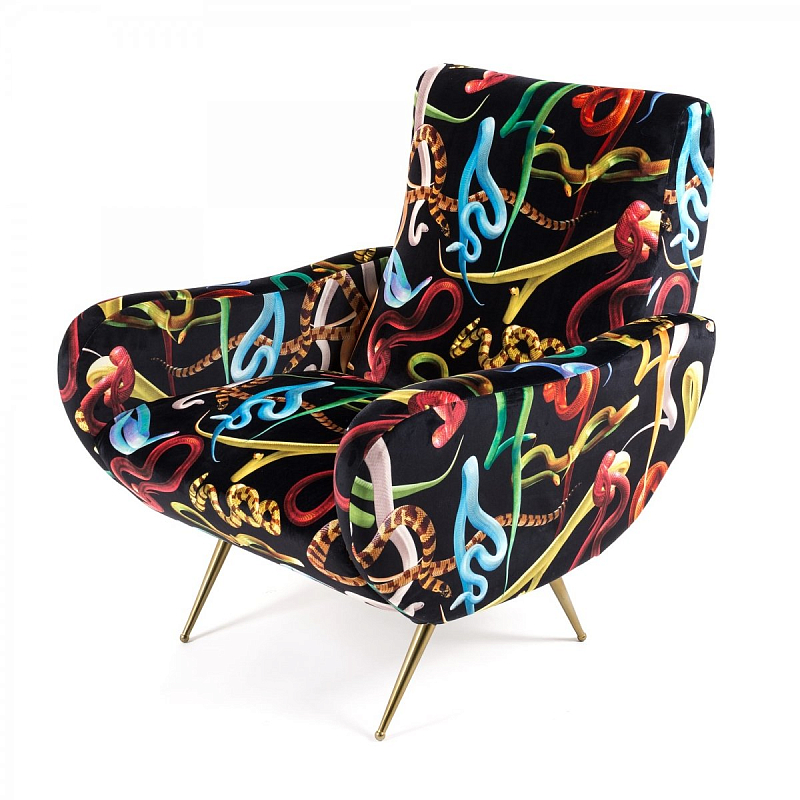 Кресло Seletti Armchair Snakes Design: Toiletpaper Мульти в Санкт-петербурге | Loft Concept 