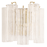 Бра с вертикальными стеклянными подвесками Hexagon Tube Light варинант исполнения - 1 | Loft Concept в Санкт-петербурге