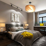 Подвесной светильник с белыми изящными декоративными лепестками Volumetric Petal Lamp варинант исполнения - 6 | Loft Concept в Санкт-петербурге