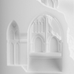 Встраиваемый в стену гипсовый светильник под покраску с эффектом разрушенной стены Antiquity Athena варинант исполнения - 8 | Loft Concept в Санкт-петербурге