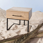 Тумба прикроватная с ящиком в стиле лофт Urban Style Space 2 варинант исполнения - 6 | Loft Concept в Санкт-петербурге