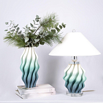 Настольная лампа с абажуром Green Wave варинант исполнения - 2 | Loft Concept в Санкт-петербурге