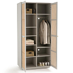 Шкаф с двумя дверцами из плетеного ротанга Tomio Wicker Furniture варинант исполнения - 4 | Loft Concept в Санкт-петербурге