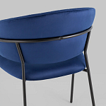 Стул в велюре синего цвета Horizon варинант исполнения - 6 | Loft Concept в Санкт-петербурге