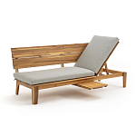 Садовый диван-трансофрмер Kate серый варинант исполнения - 7 | Loft Concept в Санкт-петербурге