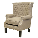 Кресло Charlie Armchair brown flax варинант исполнения - 3 | Loft Concept в Санкт-петербурге