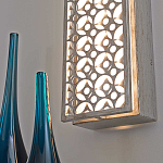 Бра прямоугольное в серебрянном цвете с ажурной решеткой Feiss варинант исполнения - 6 | Loft Concept в Санкт-петербурге