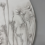 Панно Серые цветы варинант исполнения - 2 | Loft Concept в Санкт-петербурге