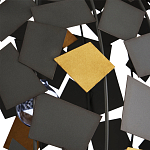 Люстра в форме сферы с декором из металлических квадратов Path to the Stars варинант исполнения - 1 | Loft Concept в Санкт-петербурге