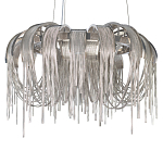 Люстра подвесная круглая с изогнутыми металлическими дугами и ниспадающими цепочками 65 см Atlantis Chain варинант исполнения - 15 | Loft Concept в Санкт-петербурге