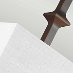 Бра с прямоугольным тканевым абажуром белого цвета Feiss варинант исполнения - 7 | Loft Concept в Санкт-петербурге