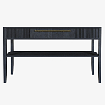 Дизайнерская Консоль с полкой и ящиком Primo Черный дуб варинант исполнения - 7 | Loft Concept в Санкт-петербурге