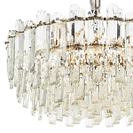 Круглая многоярусная люстра с хрустальным декором Cascade Waterfall Crystal Chandelier 12 варинант исполнения - 3 | Loft Concept в Санкт-петербурге