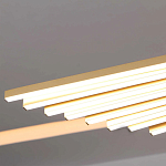 Люстра в виде распахнутых крыльев из тонких металлических планок Flight of Freedom варинант исполнения - 7 | Loft Concept в Санкт-петербурге