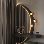 Подвесной светильник с рифлёным плафоном в форме шара Ripple Glow варинант исполнения - 5 | Loft Concept в Санкт-петербурге