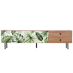 Длинная ТВ-тумба с принтом на ящиках Elise TV Stand варинант исполнения - 2 | Loft Concept в Санкт-петербурге