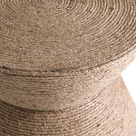 Приставной стол с отделкой из джута Juti D30 см варинант исполнения - 4 | Loft Concept в Санкт-петербурге