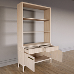 Стеллаж Primo с ящиками Светлый дуб  варинант исполнения - 7 | Loft Concept в Санкт-петербурге