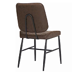 Стул с темно-коричневой обивкой из экокожи Benderson варинант исполнения - 3 | Loft Concept в Санкт-петербурге