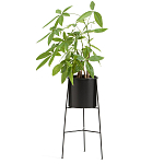 Кашпо из металла Elevated Planters черное варинант исполнения - 2 | Loft Concept в Санкт-петербурге