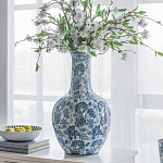 Ваза с классическим узором шинуазри синего цвета Blue & White Ornament  варинант исполнения - 4 | Loft Concept в Санкт-петербурге
