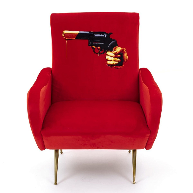 Кресло Seletti Armchair Revolver Красный в Санкт-петербурге | Loft Concept 