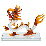 Декоративная стеклянная статуэтка Дракон Glass Dragon Statuette варинант исполнения - 1 | Loft Concept в Санкт-петербурге