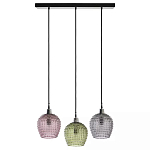 Подвесной светильник каскадный с 3-мя рельефными плафонами Cascade with Relief Lampshades варинант исполнения - 1 | Loft Concept в Санкт-петербурге