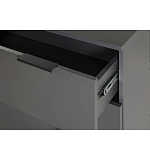 Комод цвета графит с 3-мя ящиками Strict Lines  варинант исполнения - 6 | Loft Concept в Санкт-петербурге