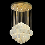 Люстра с овальными подвесками из натурального камня Spatial Composition варинант исполнения - 6 | Loft Concept в Санкт-петербурге