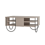 Стол журнальный прямоугольной формы с 2-мя полками бежево-серого цвета NORFOLK LIGHT MOCHA варинант исполнения - 1 | Loft Concept в Санкт-петербурге