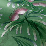 Обои ручная роспись Silk Tree Colourway SC-92 on Emerald Green dyed silk варинант исполнения - 3 | Loft Concept в Санкт-петербурге