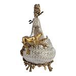 Чаша для фруктов из фарфора бронзовыми фигурками леопардов Eden Garden варинант исполнения - 4 | Loft Concept в Санкт-петербурге