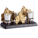 Подсвечник Cozy Light с декором кленовыми листьями варинант исполнения - 1 | Loft Concept в Санкт-петербурге