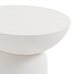 Приставной столик белого цвета Tori варинант исполнения - 3 | Loft Concept в Санкт-петербурге