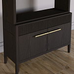 Стеллаж Primo с ящиками Темный орех варинант исполнения - 3 | Loft Concept в Санкт-петербурге