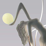 Торшер белая статуэтка Девушка Girl Carries Light Balls варинант исполнения - 1 | Loft Concept в Санкт-петербурге