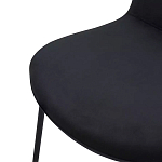 Стул черный с обивкой из велюра Black Archie Chair варинант исполнения - 5 | Loft Concept в Санкт-петербурге