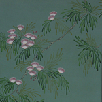 Обои ручная роспись Silk Tree Blossom on Sung Green Williamsburg варинант исполнения - 1 | Loft Concept в Санкт-петербурге